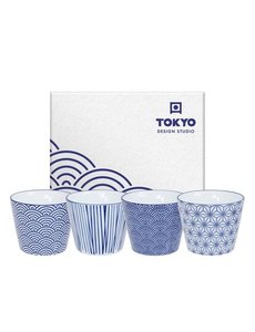 Tokyo Design Tokyo Design Mokkenset Nippon Blue | 4 stuks