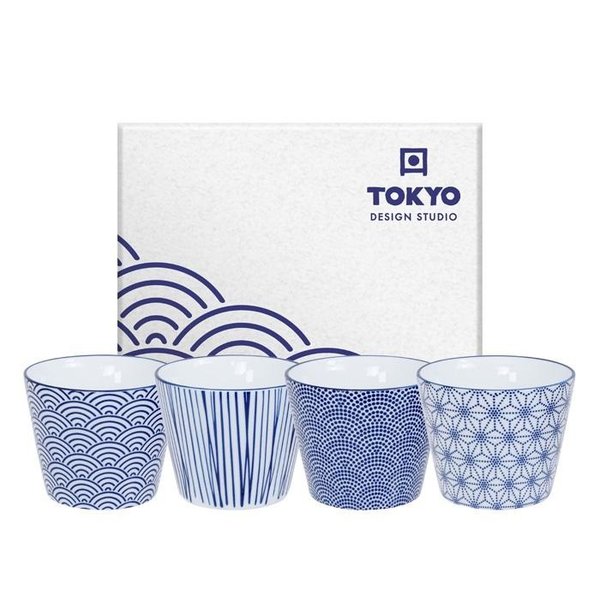 Tokyo Design Tokyo Design Mokkenset Nippon Blue | 4 stuks