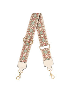 Yehwang Bag Strap Aztec Pattern | Beige