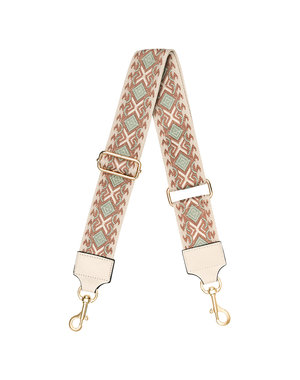 Yehwang Bag Strap Aztec Pattern | Beige