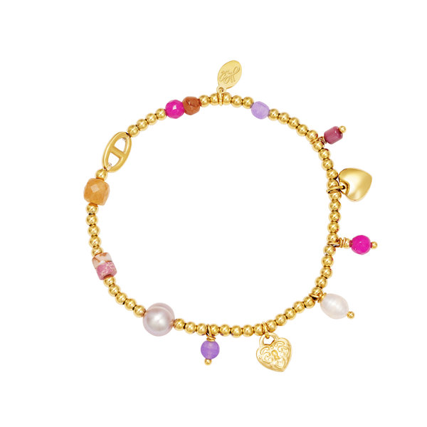 Yehwang Armband Happy Pearls | Goud