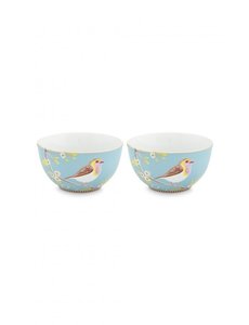 PIP Studio Kommen set Bird | Blauw