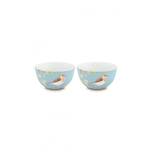 PIP Studio Kommen set Bird | Blauw