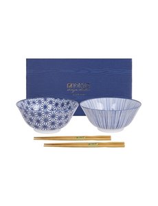 Tokyo Design Tokyo Design Nippon Toya Stripes  Blauw | Set 2 - Groot