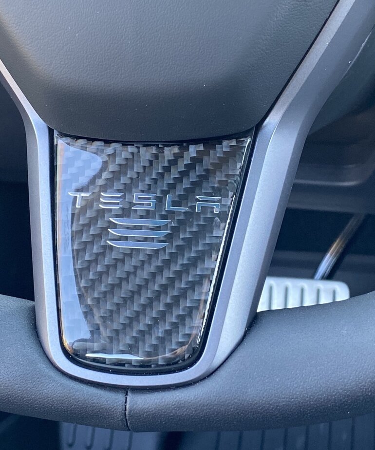 Autoparts Carbon stuurwiel cover (onderste deel)