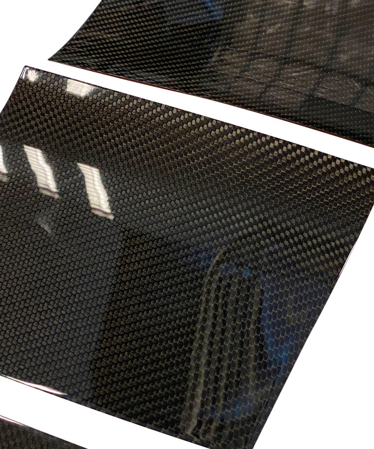 Autoparts 3 delige set Carbon middenconsole (glanzend)