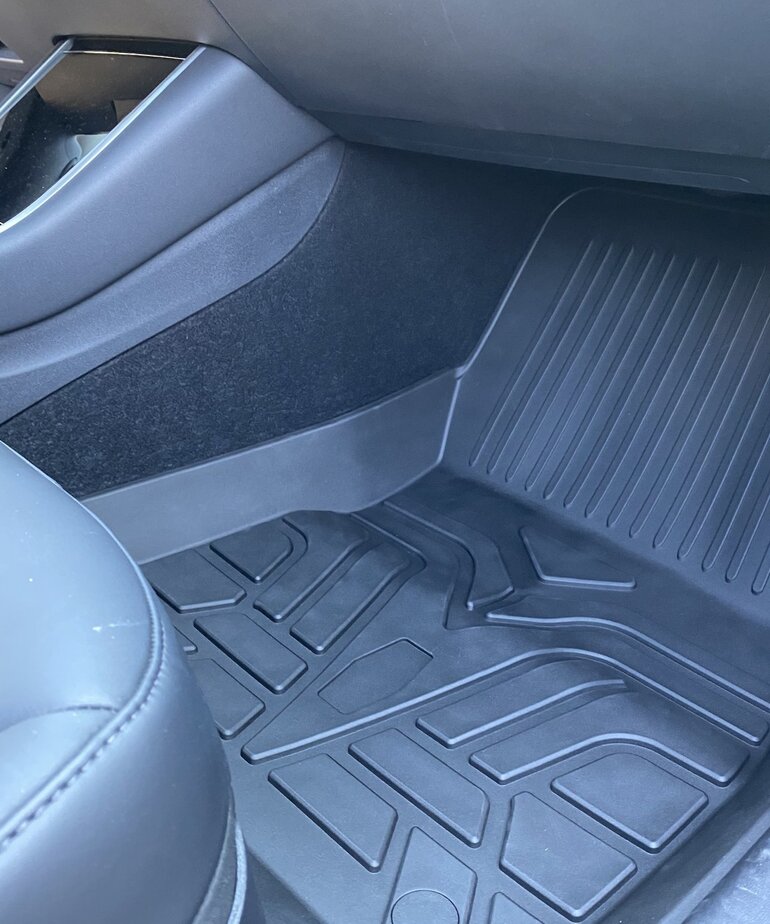 Autoparts 3 delige Set rubberen matten voor Tesla model 3