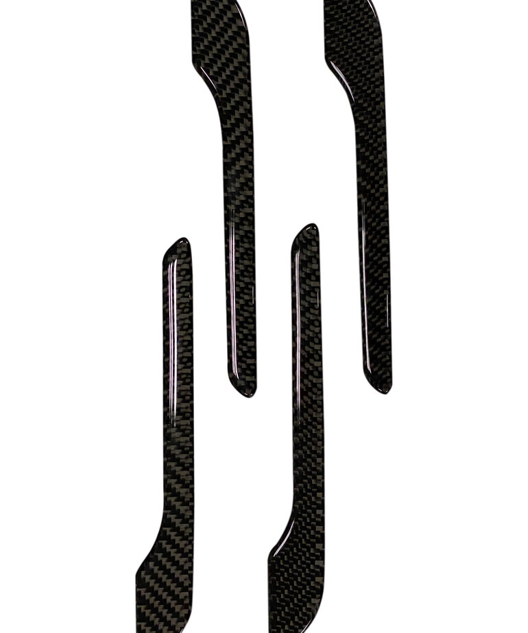 Autoparts 4 delige set deurhendel covers echt carbon