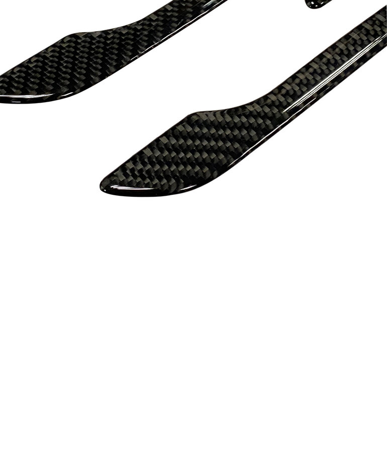 Autoparts 4 delige set deurhendel covers echt carbon