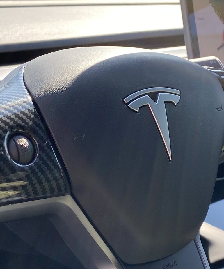 Autoparts 3 delige set carbonlook stuurwieldelen