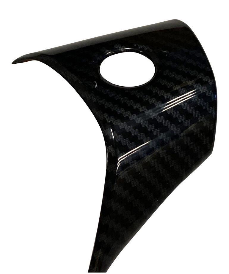 Autoparts 3 delige set carbonlook stuurwieldelen