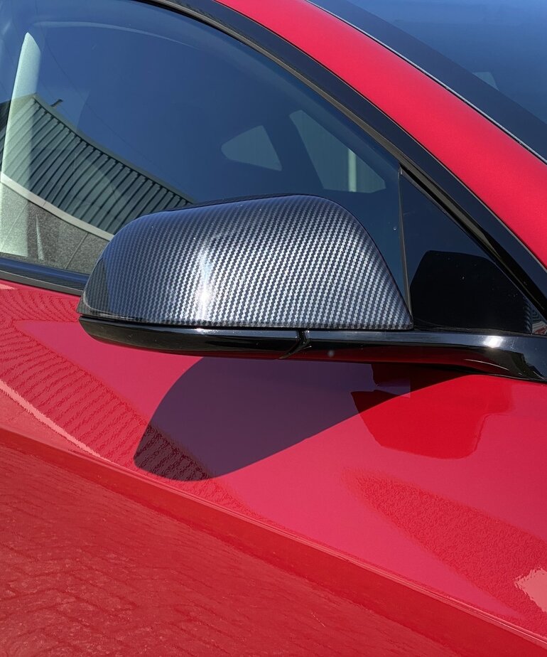 Autoparts 2 delige set spiegelkappen van kunststof