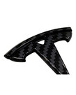 Autoparts TESLA model 3 logo sticker voor motorkap in Carbon look