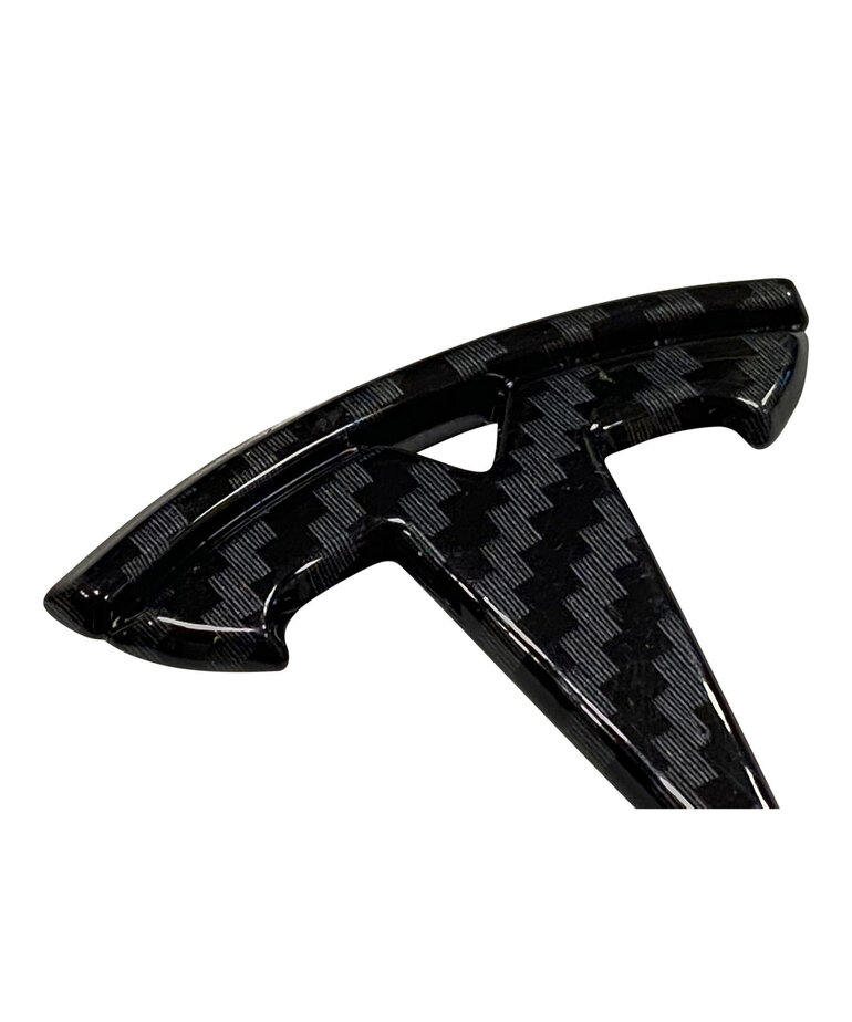 Autoparts TESLA model 3 logo sticker voor motorkap in Carbon look