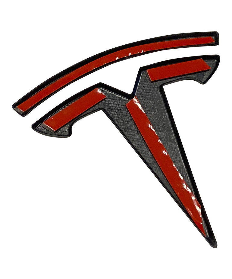 Autoparts TESLA model 3 logo sticker voor motorkap in Carbon look
