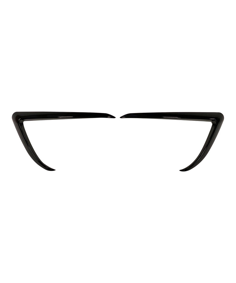 Autoparts 2-delige TESLA Model 3 Bumper canards in zwarte uitvoering