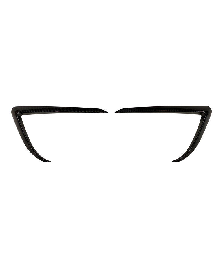 Autoparts 2-delige TESLA Model 3 Bumper canards in Carbon look