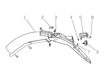 E-Tennis - Rear mudguard (P5)