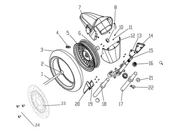 E-Tennis - Front fork (P6)