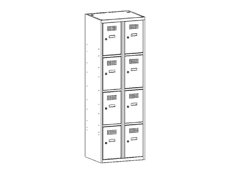 De Raat  De Raat Lockerkast Sus 324 W 8 vaks