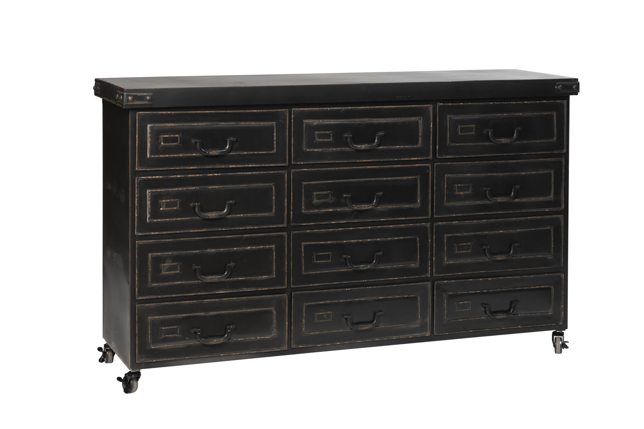 Sideboard Schwarz Metall | Industrielle Möbel - Rootsmann