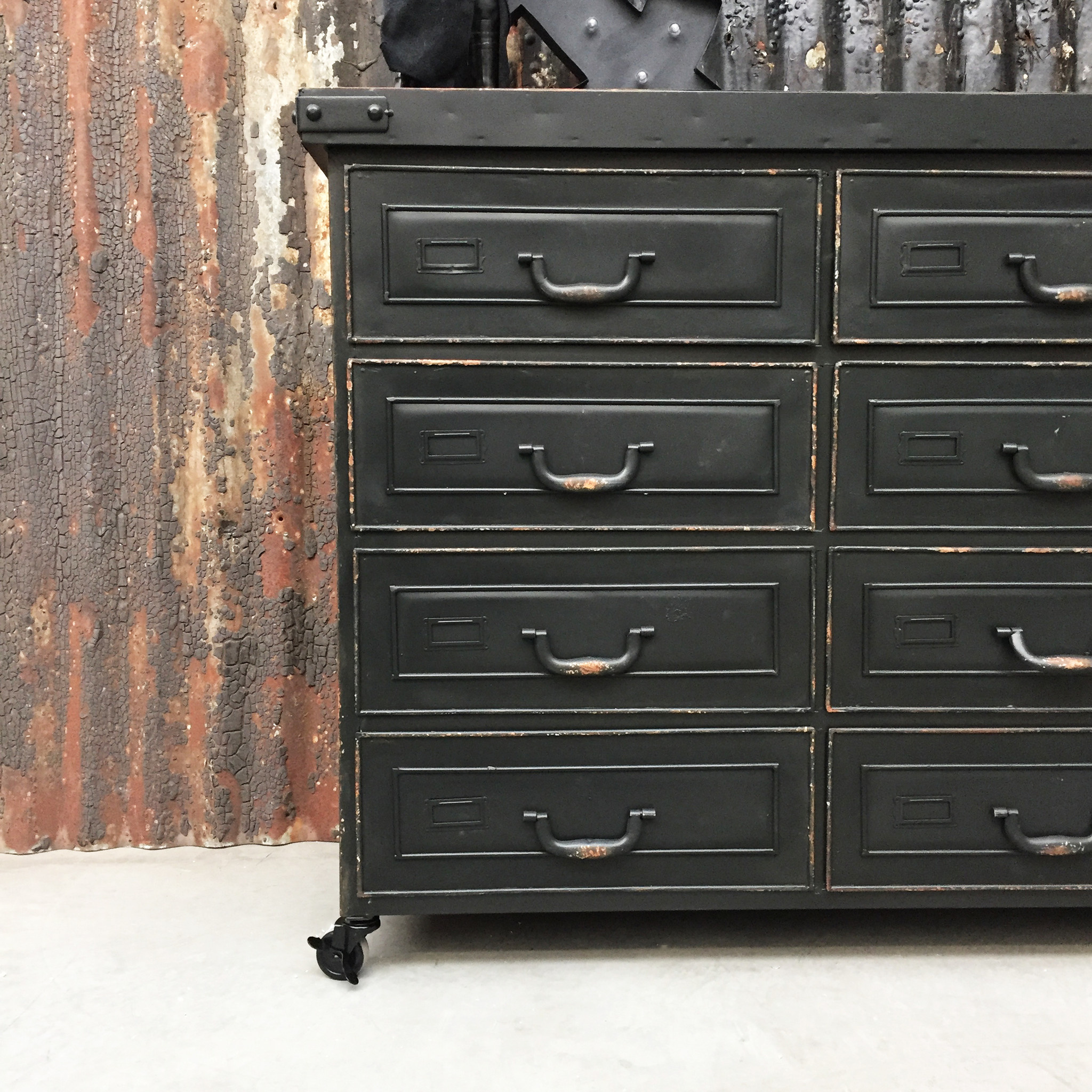 Sideboard Schwarz Metall | Industrielle Möbel - Rootsmann