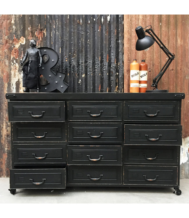 Sideboard Schwarz Metall | Industrielle Möbel - Rootsmann