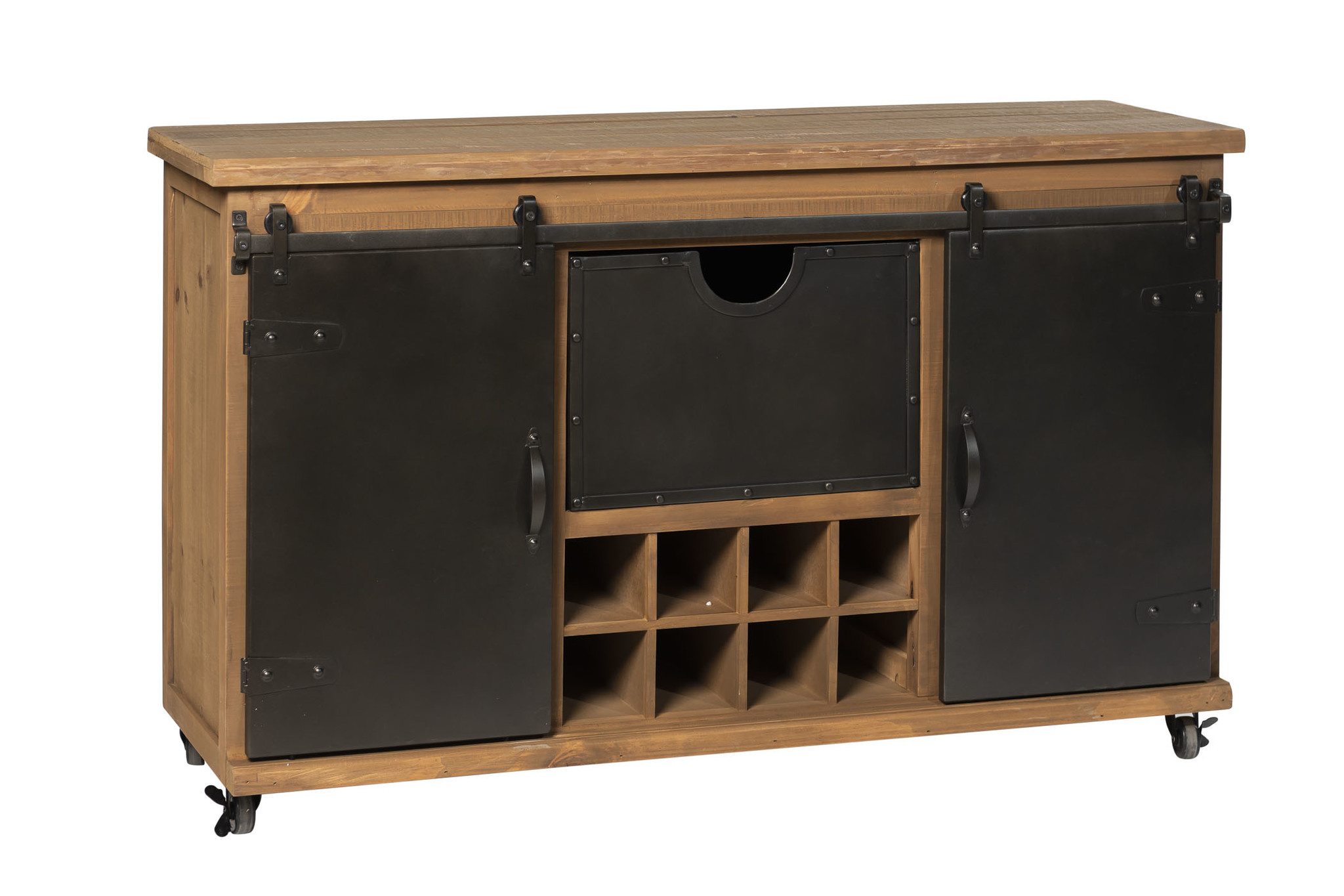 Weinschrank mit Schiebetür | Industrielle Möbel - Rootsmann