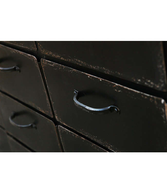 Rootsmann Kommode mit 16 Schubladen | helle Oberseite