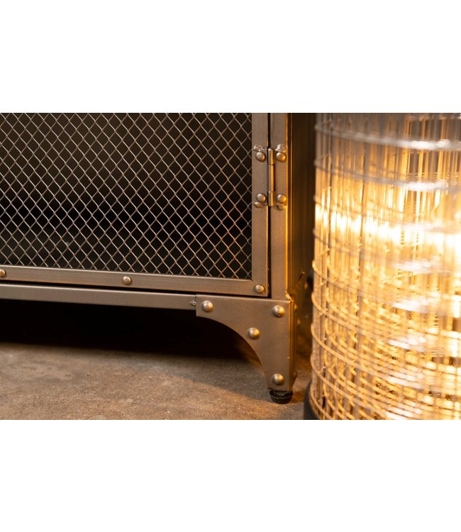 Flurschrank Grau Metall | Industrielle Möbel - Rootsmann