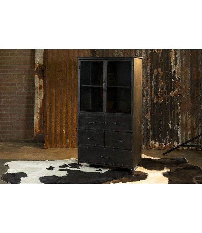 Rootsmann Industrielle vitrine 2.0 | Schwarz