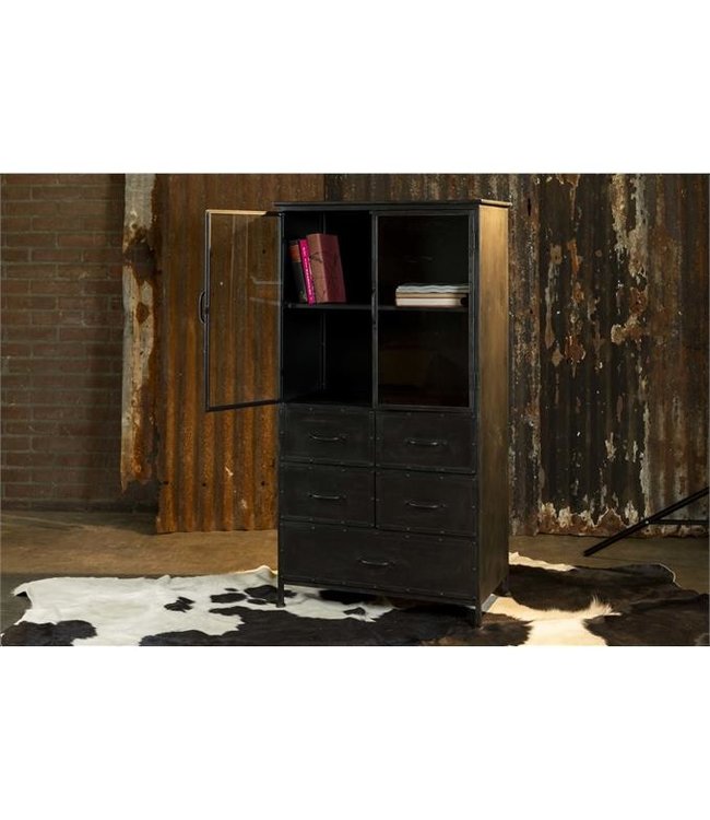 Rootsmann Industrielle vitrine 2.0 | Schwarz