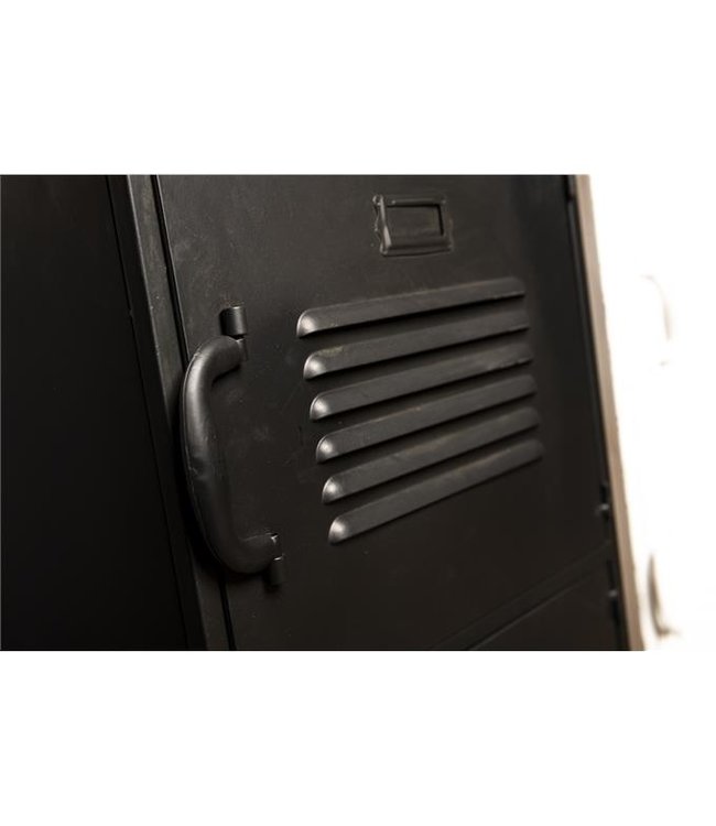 Rootsmann Schließfachschrank Bulky 2 Turen |  Schwarz