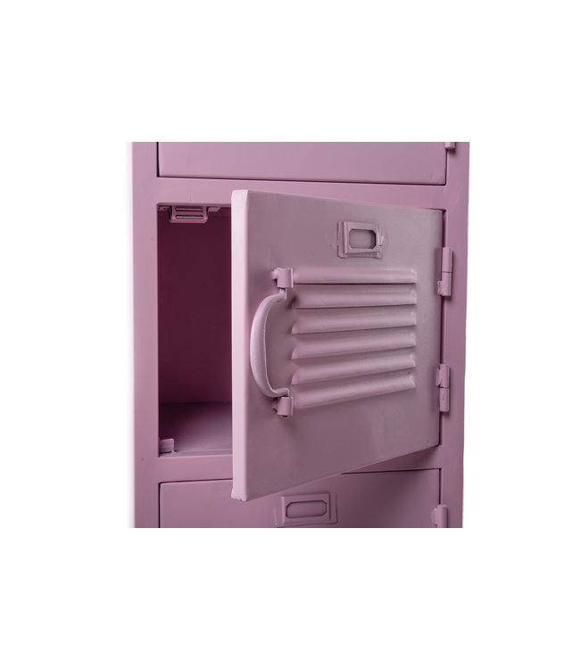Rootsmann Schließfachschrank Bulky 4 Türen | Rosa