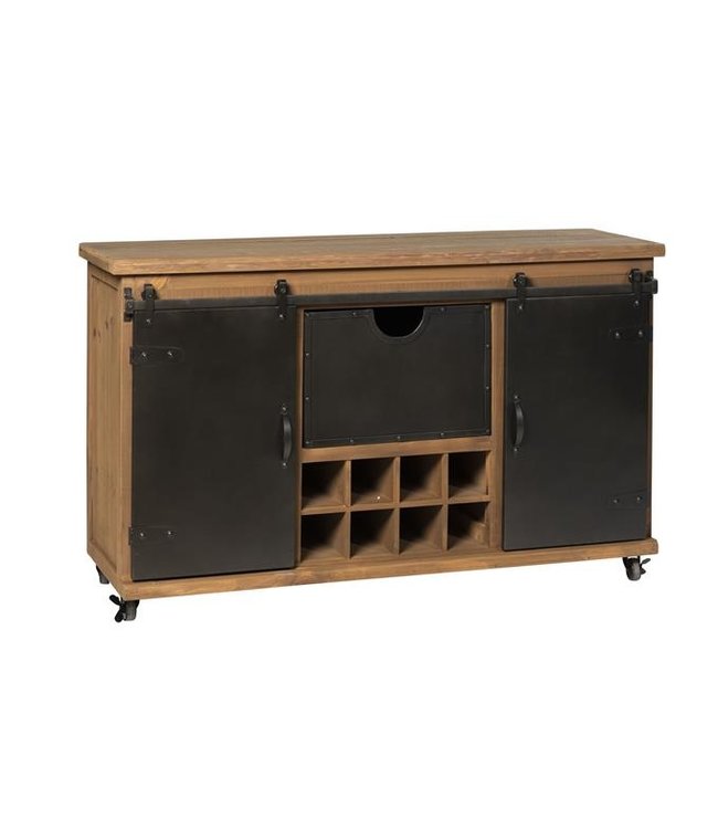 Rootsmann Weinschrank mit Schiebetür 2.0 Braun