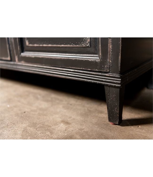 Rootsmann Industrielles Sideboard aus Holz | Schwarz