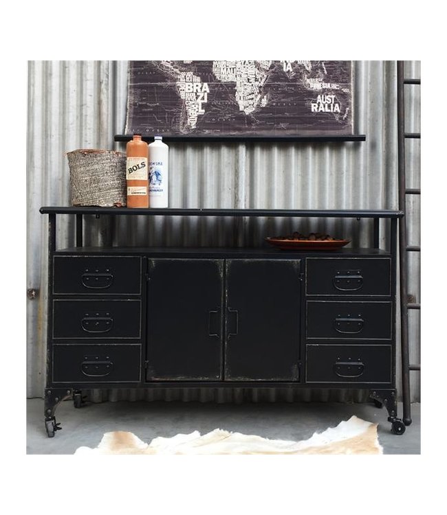 Rootsmann New Vintage-Schrank | Schwarz