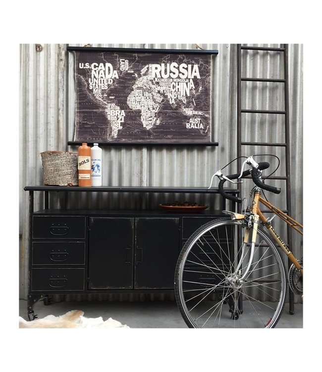 Rootsmann New Vintage-Schrank | Schwarz