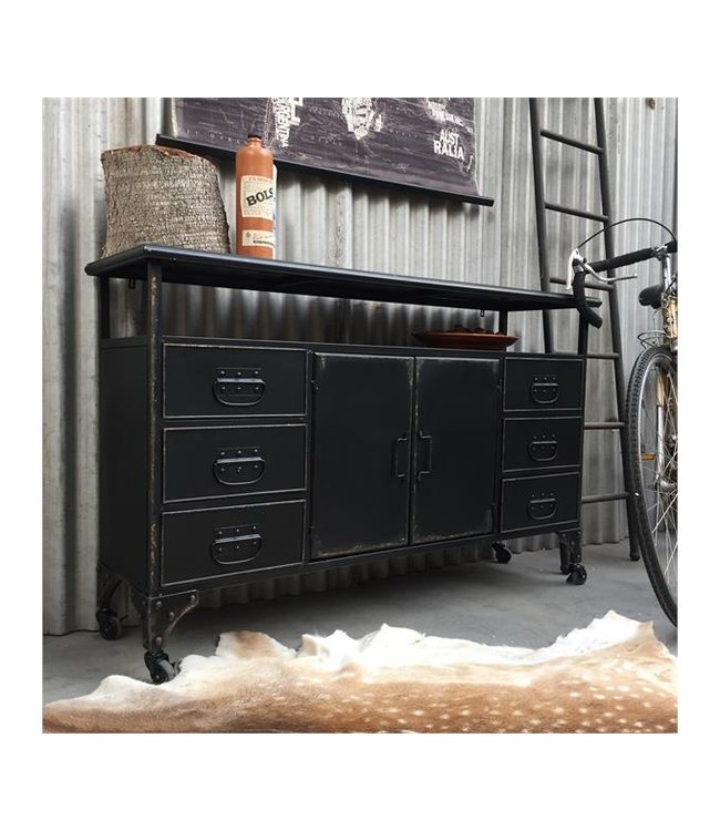 Rootsmann New Vintage-Schrank | Schwarz