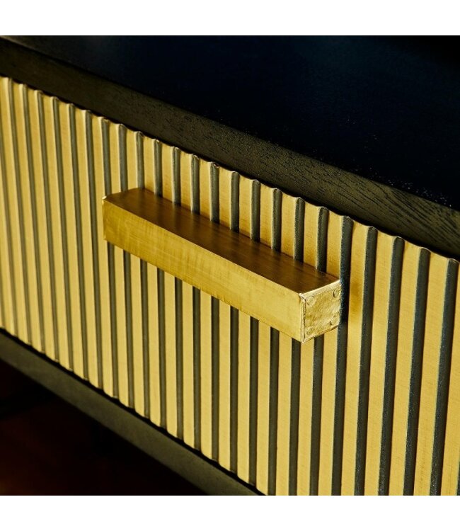 Rootsmann Beistelltisch | Schwarz - Gold