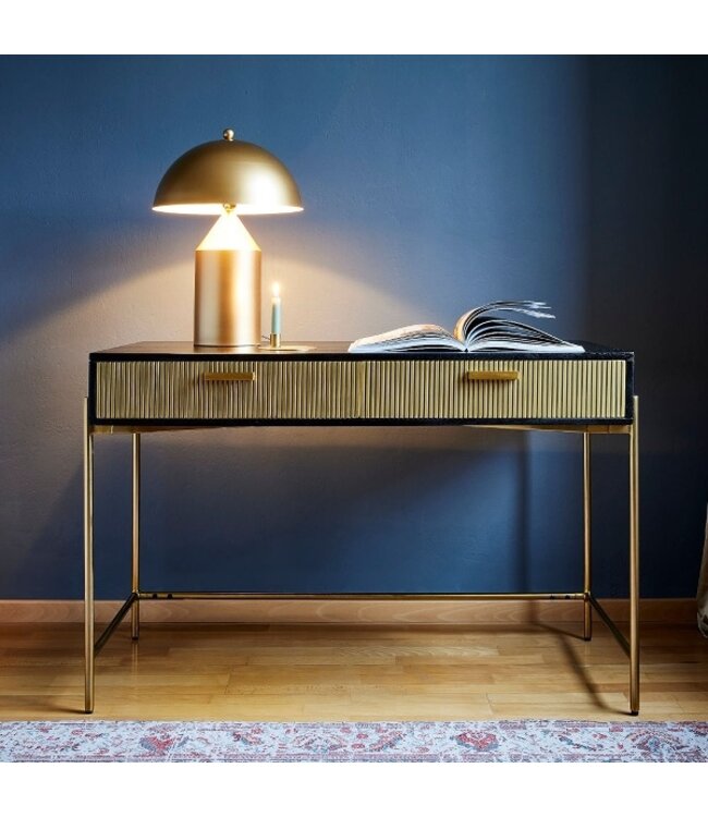 Rootsmann Beistelltisch | Schwarz - Gold