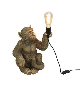 Rootsmann Tischlampe Affe | Gold