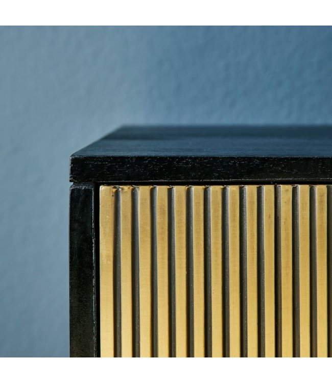 Rootsmann Sideboard | Schwarz - Gold