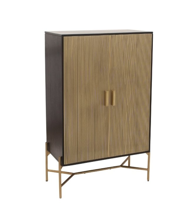 Rootsmann Getränkeschrank | Schwarz - Gold
