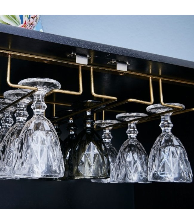 Rootsmann Getränkeschrank | Schwarz - Gold
