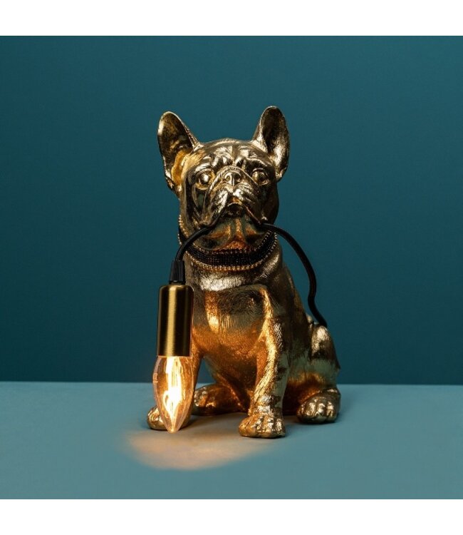 Rootsmann Tischlampe Bulldogge | Gold