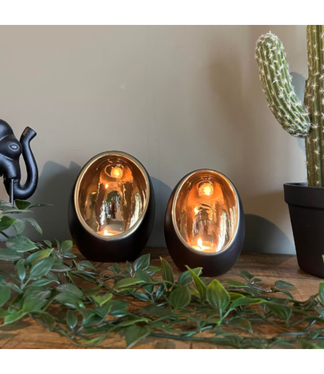 Rootsmann Teelichthalter Oval | Gold