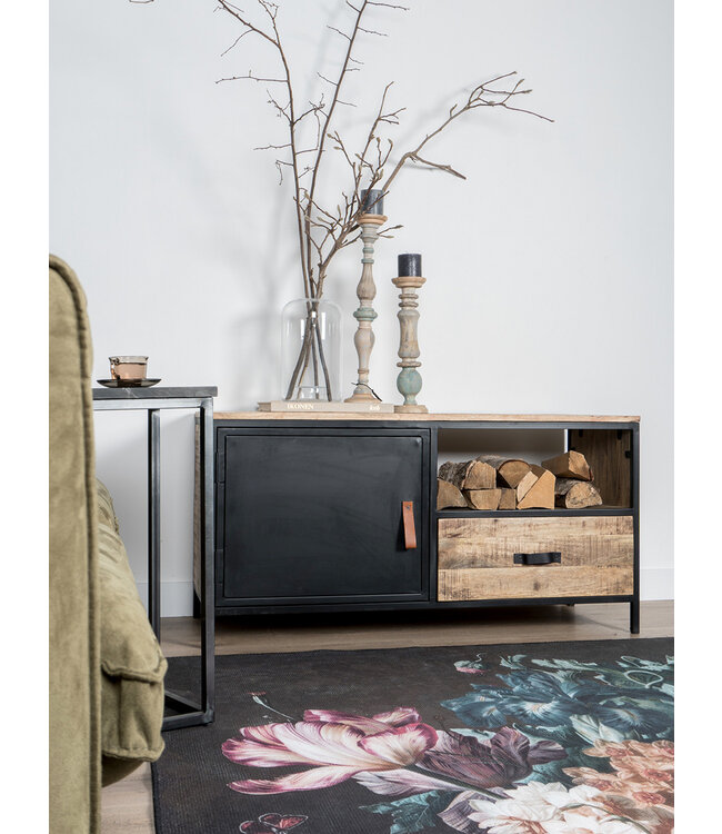 Rootsmann TV-Möbel Sam 120 | Schwarz