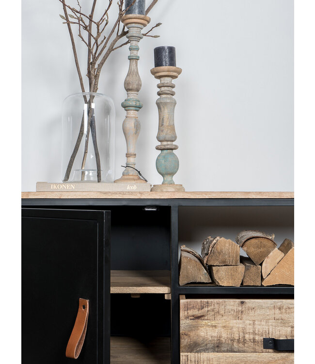 Rootsmann TV-Möbel Sam 120 | Schwarz