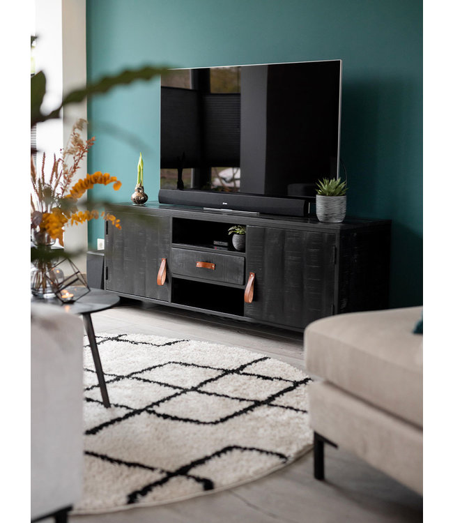 Rootsmann TV-Möbel Luuk 160 | Schwarz